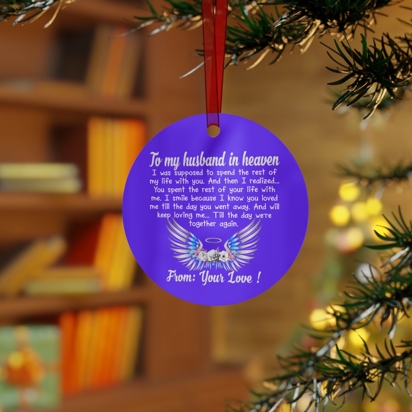 To My Husband in Heaven Memorial Ornament