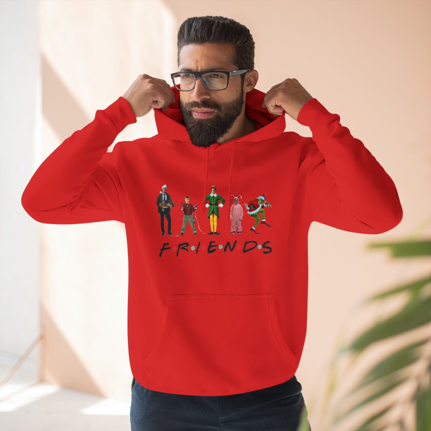 Friends Characters Christmas Pullover Hoodie