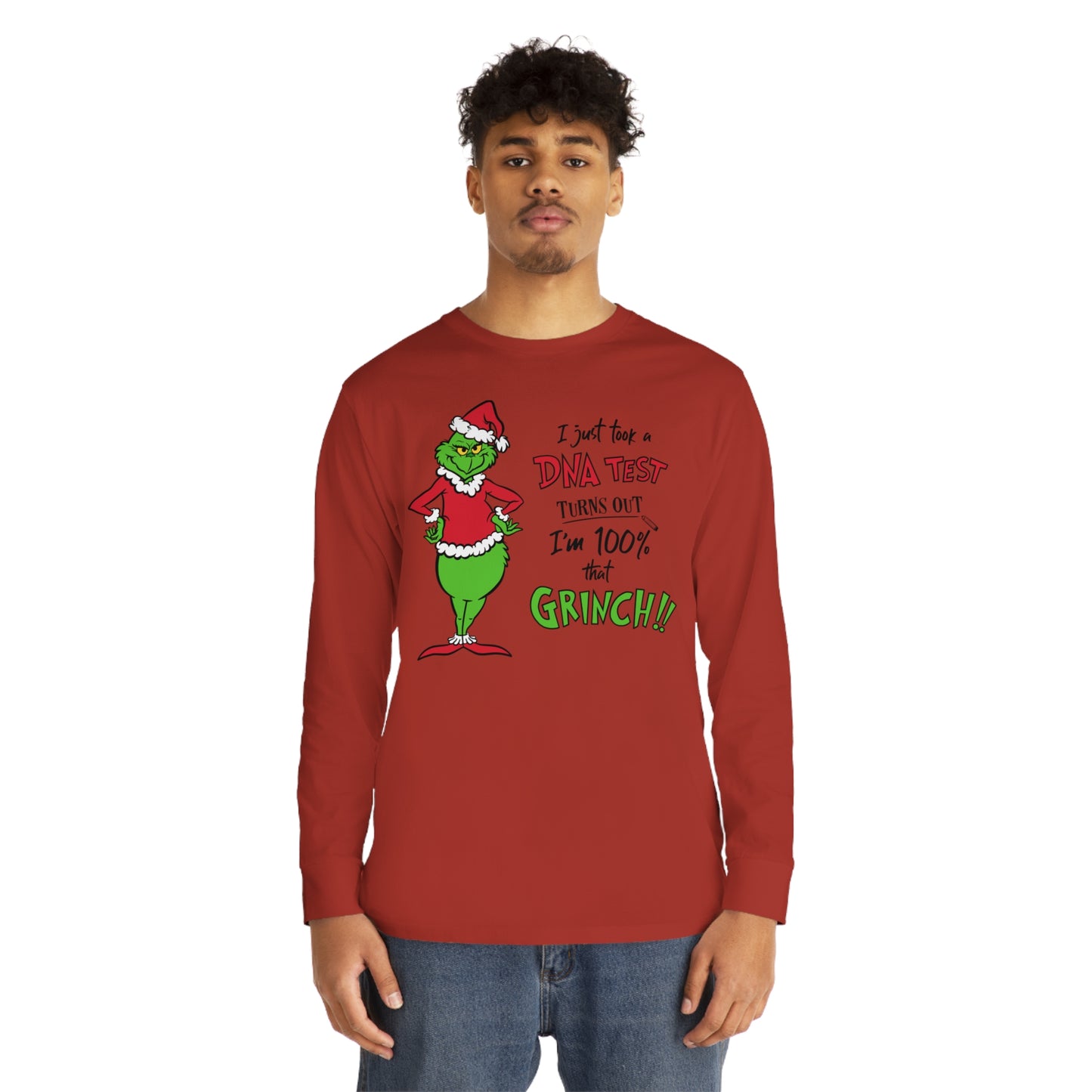 100% That Grinch Christmas Long Sleeve T-Shirt