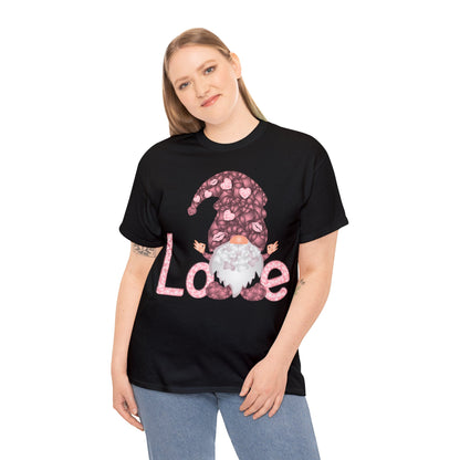 Love Gnome Valentine Short Sleeve Tee