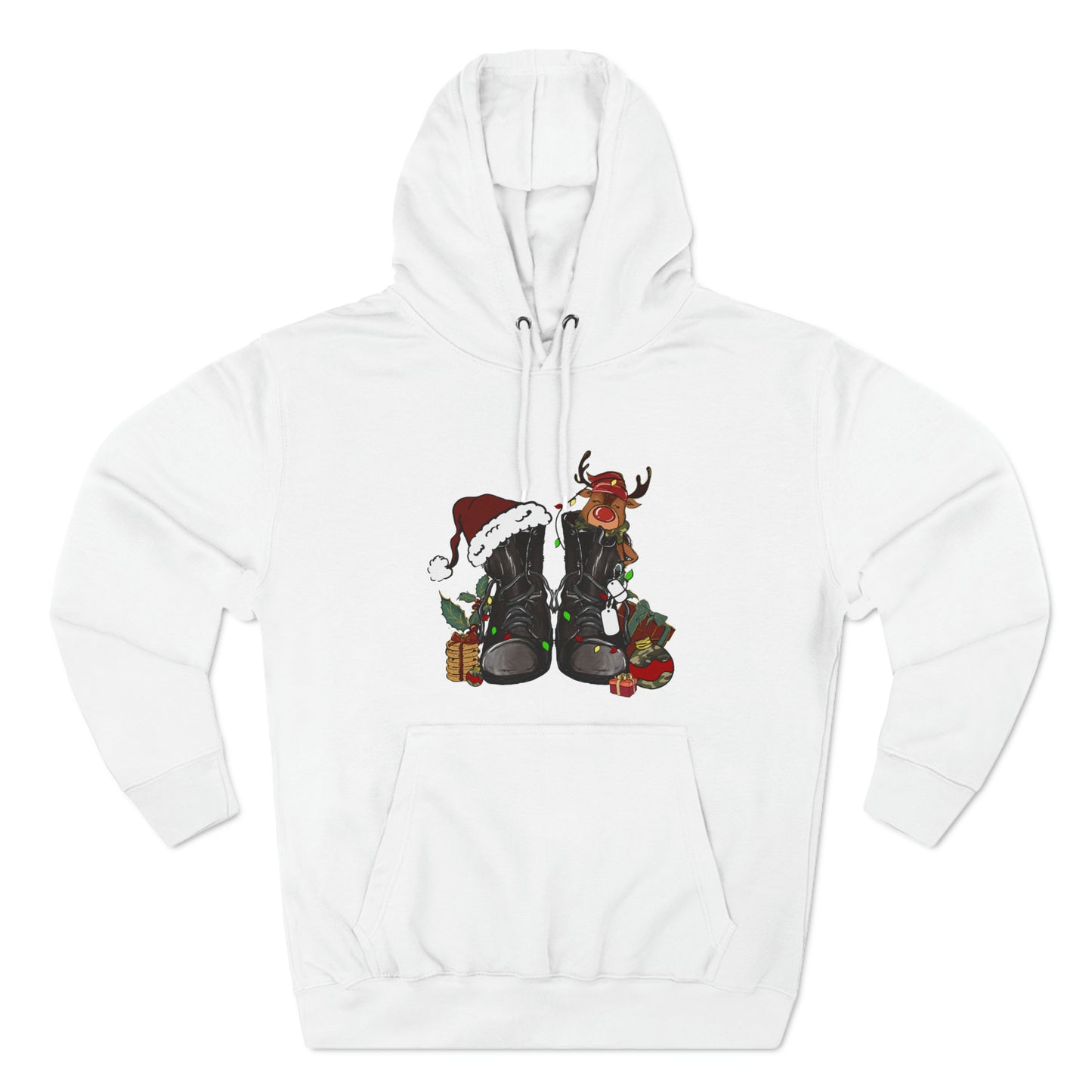 Military Boots Christmas Pullover Hoodie