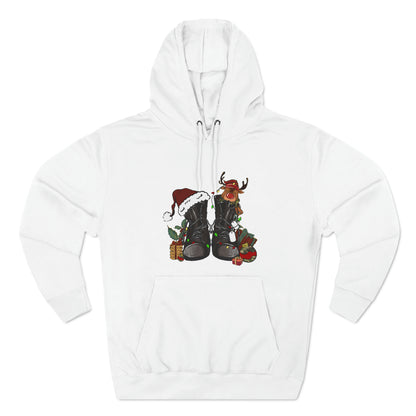 Military Boots Christmas Pullover Hoodie