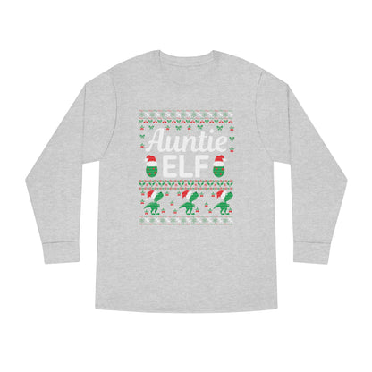 Auntie Elf Christmas Ugly Sweater Long Sleeve T-shirt