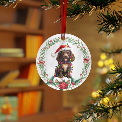 Boykin Spaniel Dog in Lights Ornament