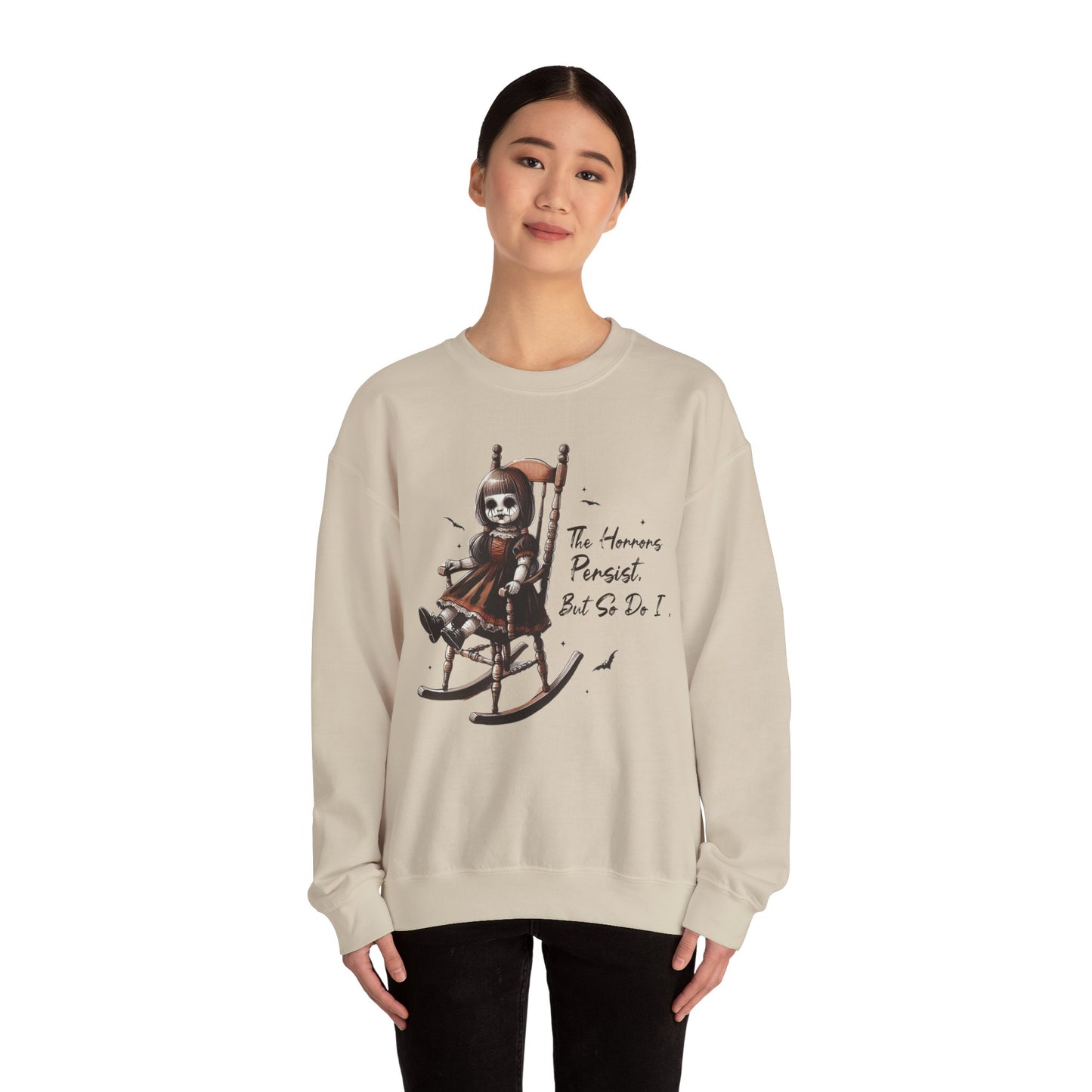 Horrors Persist But So Do I Annabelle Doll Sweatshirt