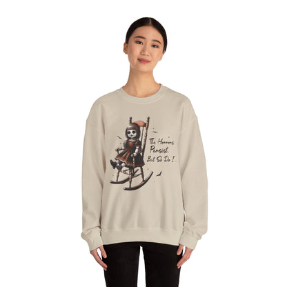 Horrors Persist But So Do I Annabelle Doll Sweatshirt