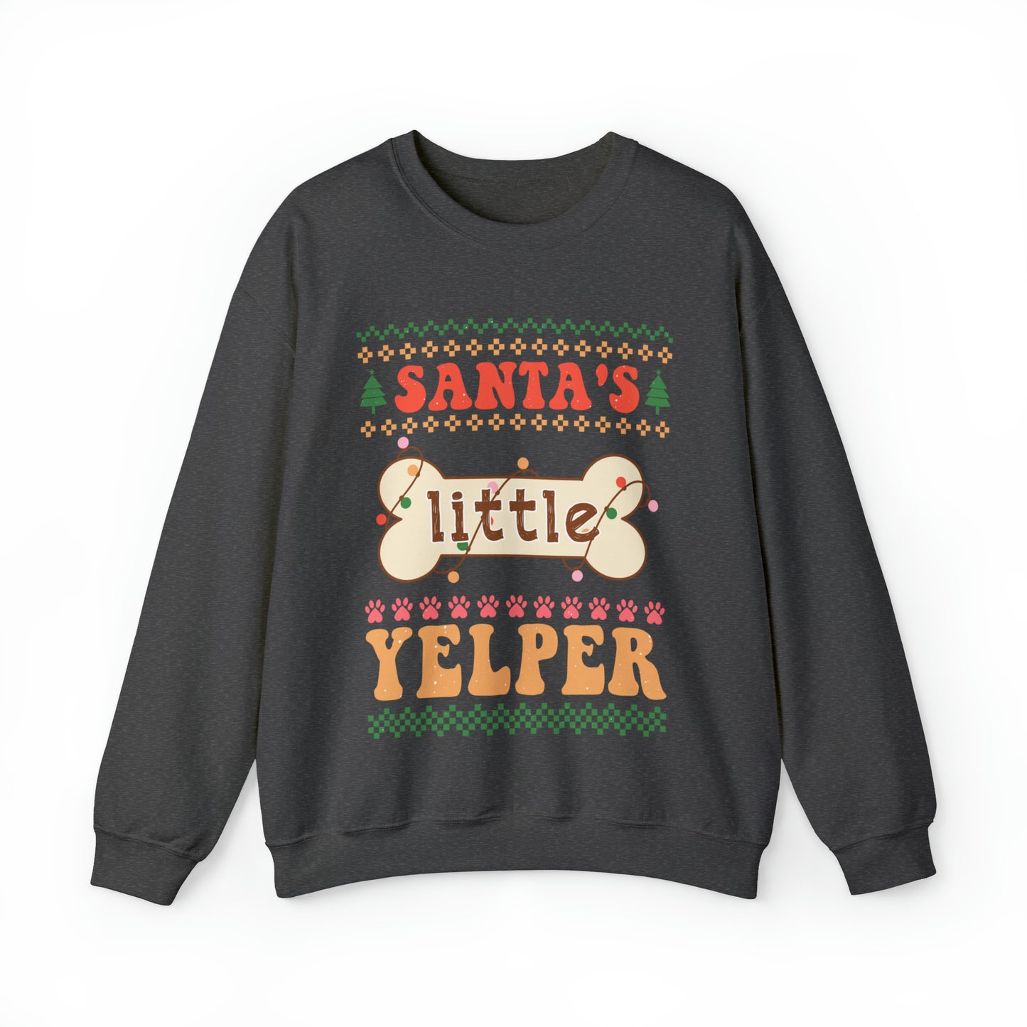 Santa's Little Yelper Christmas Ugly Sweater Sweatshirt