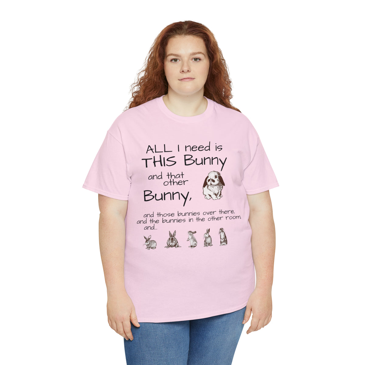 All The Bunnies Rabbit lover Unisex Heavy Cotton Tee