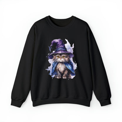 Witch Wizard Cat Halloween Sweatshirt