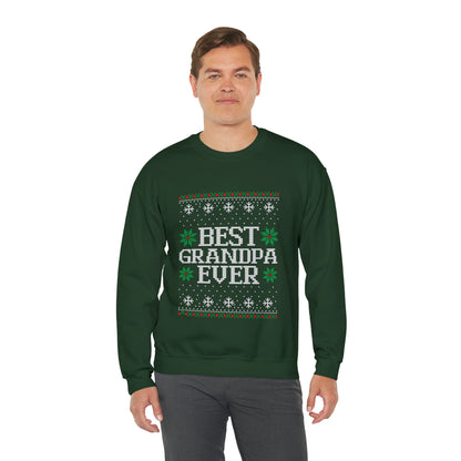 Best Grandpa Ever Christmas Ugly Sweater Sweatshirt