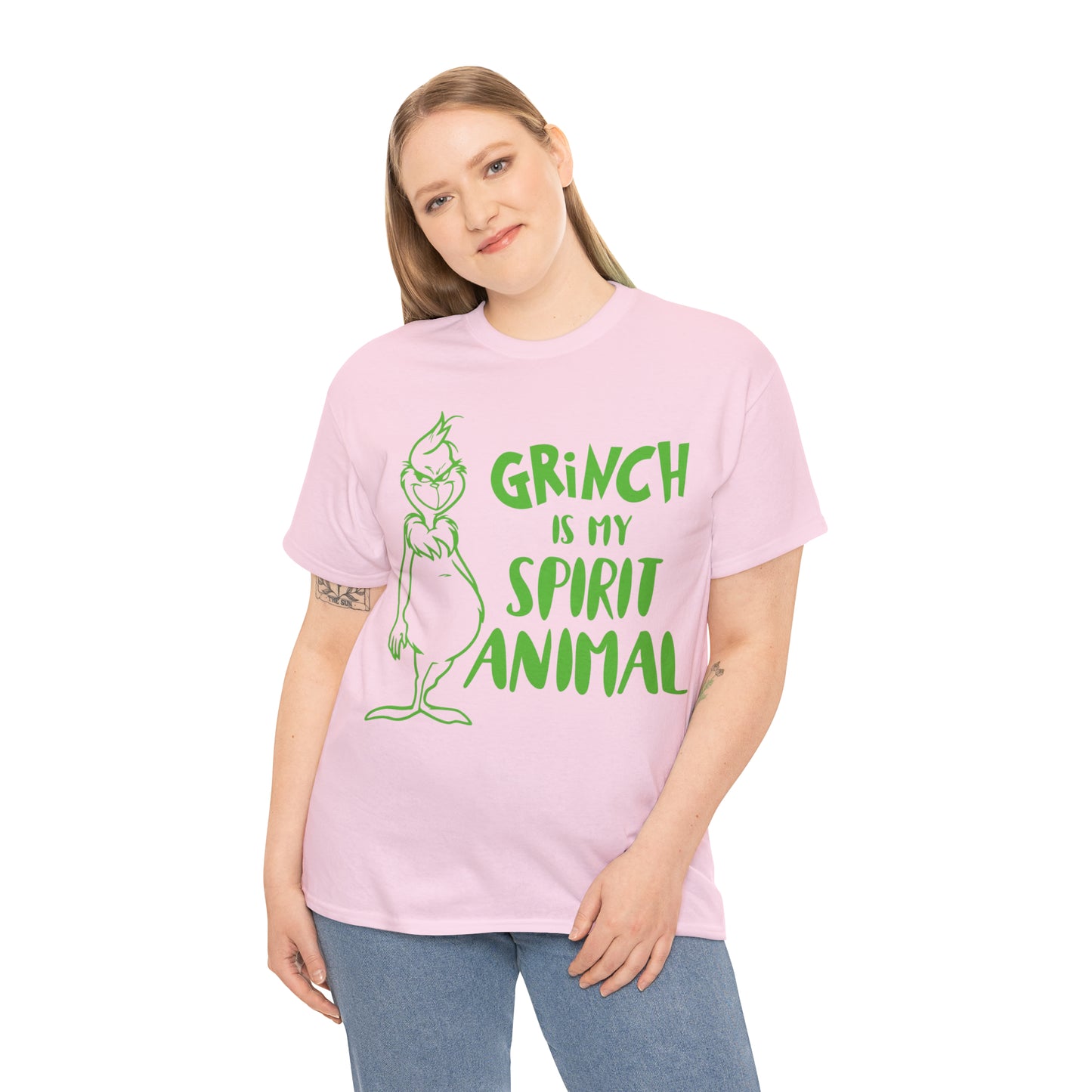 Grinch is My Spirit Animal Christmas Short Sleeve Tee