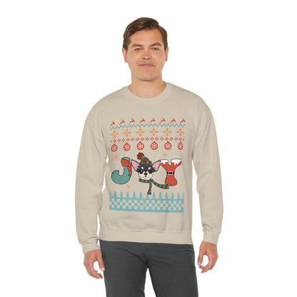 Joy Chihuahua Dog Christmas Ugly Sweater Sweatshirt