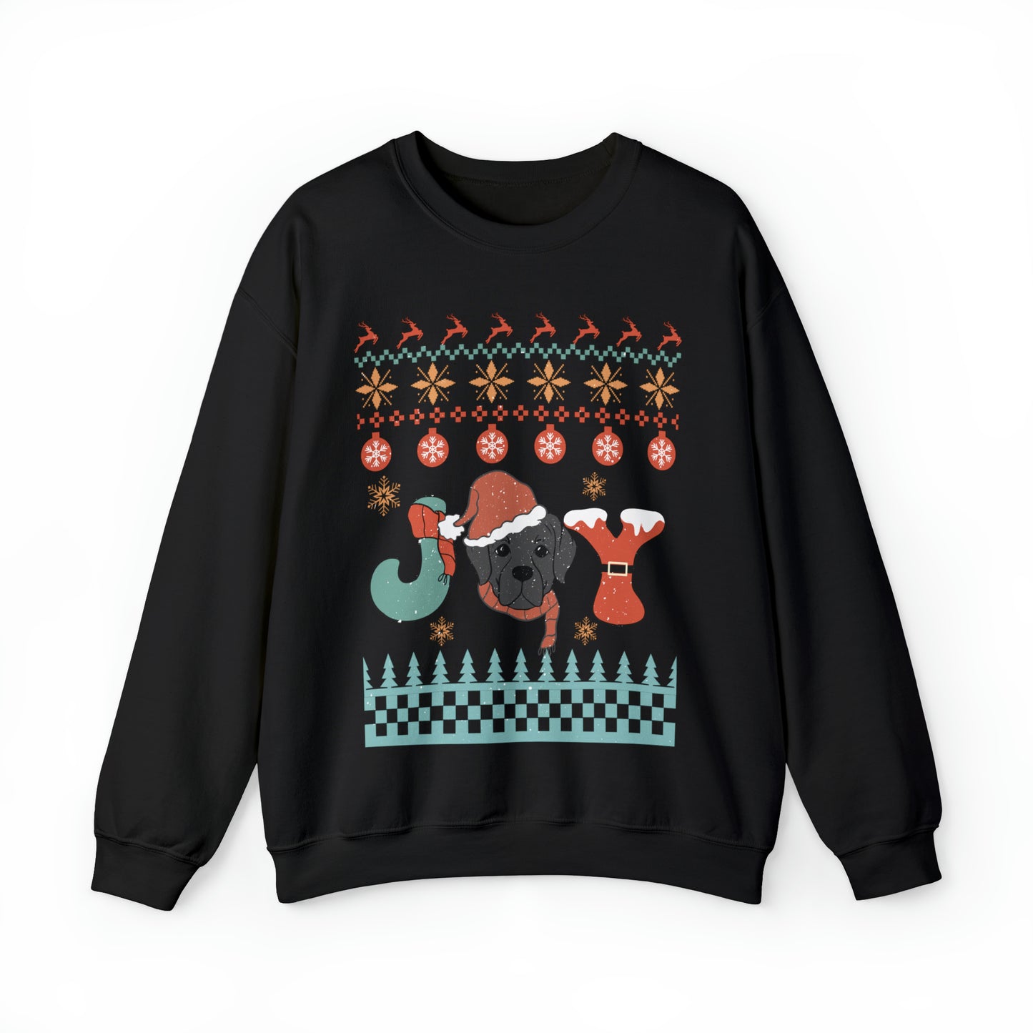 Joy Labrador Dog Christmas Ugly Sweater Sweatshirt