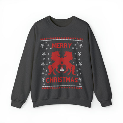 Merry Christmas Horses Christmas Ugly Sweater Sweatshirt