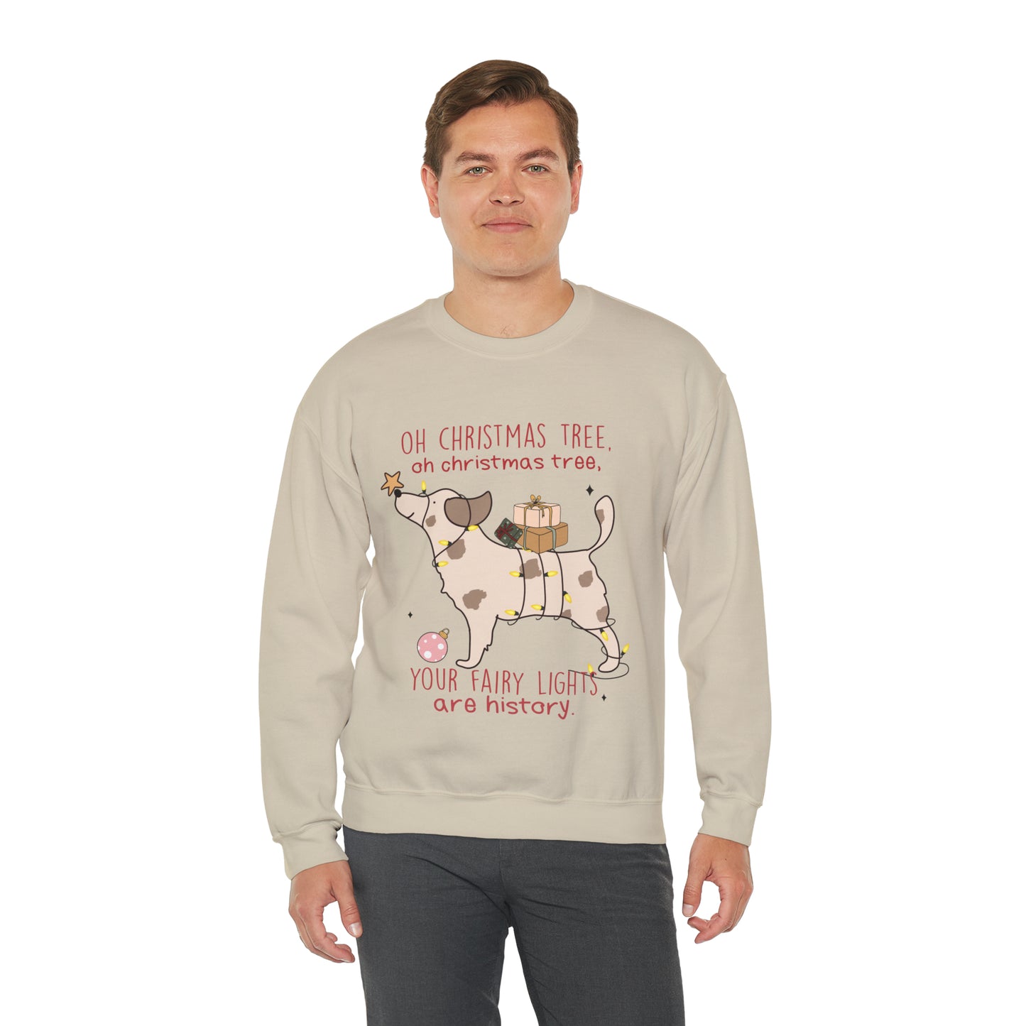 Oh Christmas Tree Your Fairy Lights Are History Dog Sweatshirt