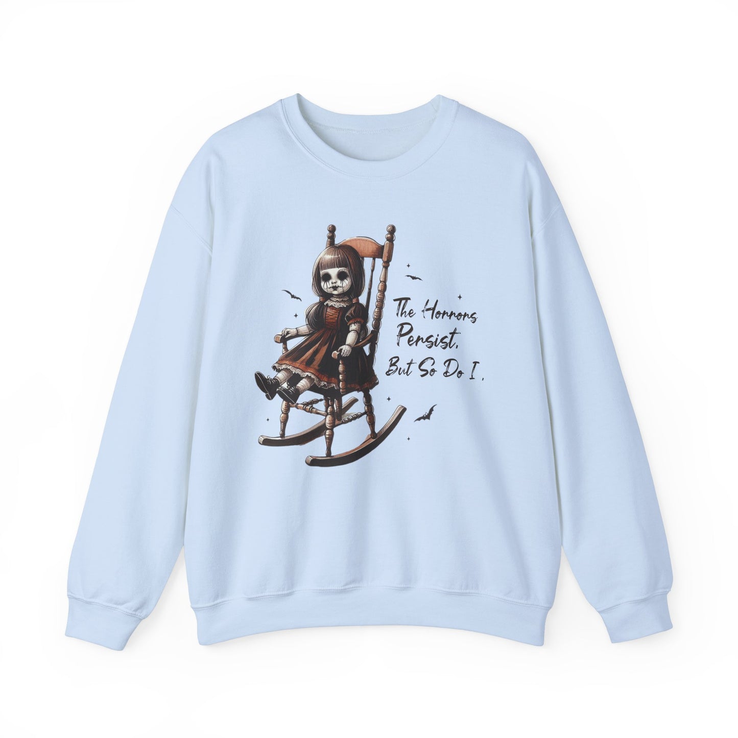 Horrors Persist But So Do I Annabelle Doll Sweatshirt