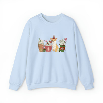 Chihuahua Dog Latte Christmas Sweatshirt