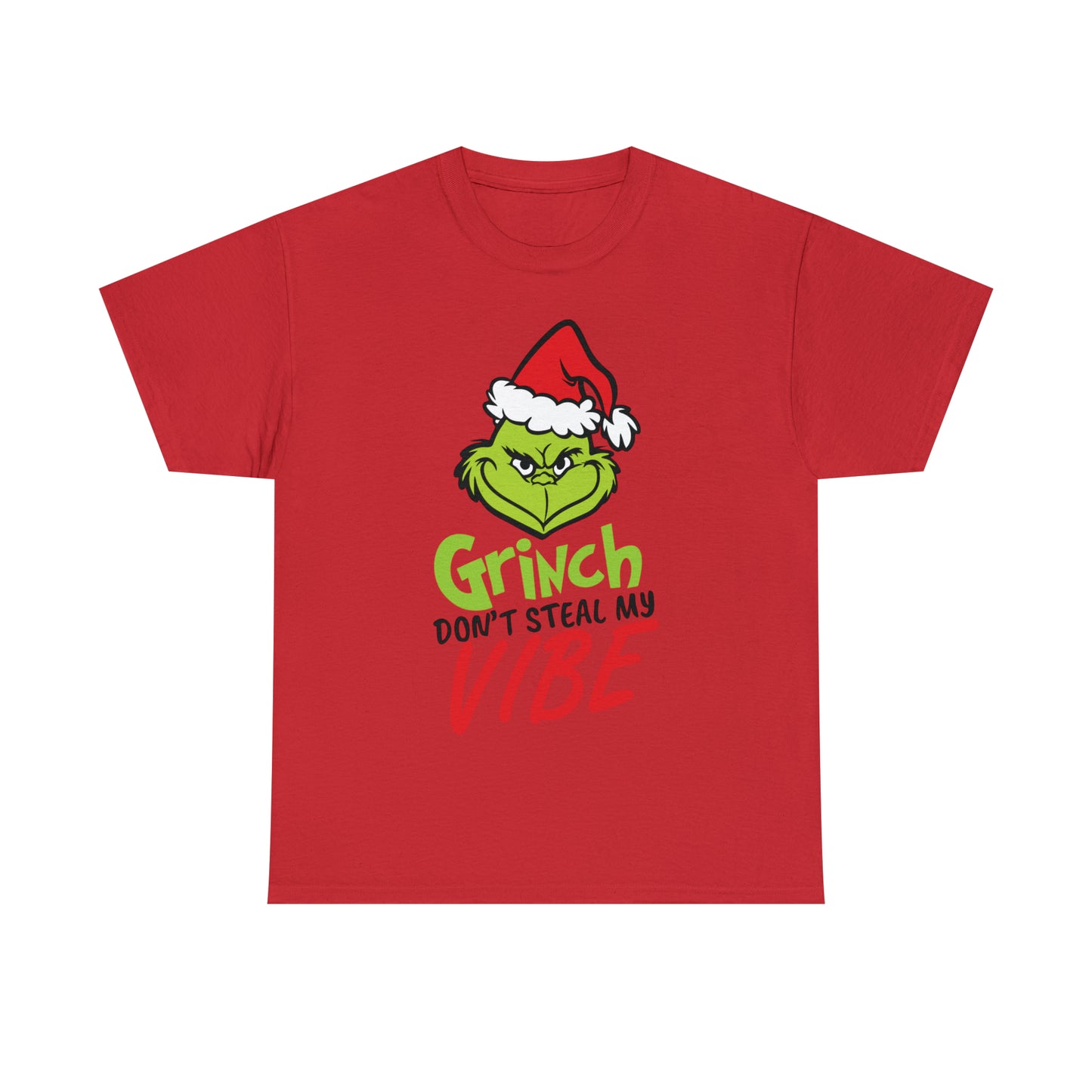 Grinch Don't Kill My Vibe Design 2 Christmas Short Sleeve Tee
