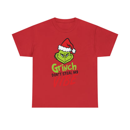 Grinch Don't Kill My Vibe Design 2 Christmas Short Sleeve Tee
