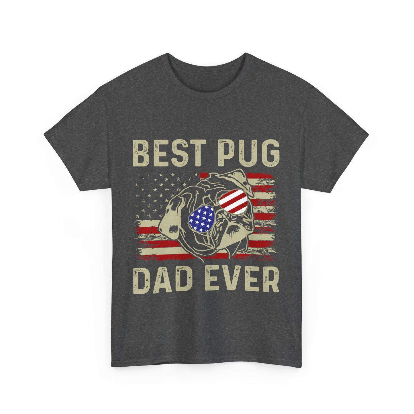 Best Pug Dad Ever Short Sleeve Tee