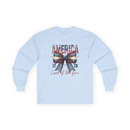 Coquette America Land of the Free Long Sleeve T-Shirt