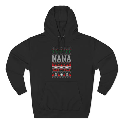 Nana Christmas Ugly Sweater Pullover Hoodie