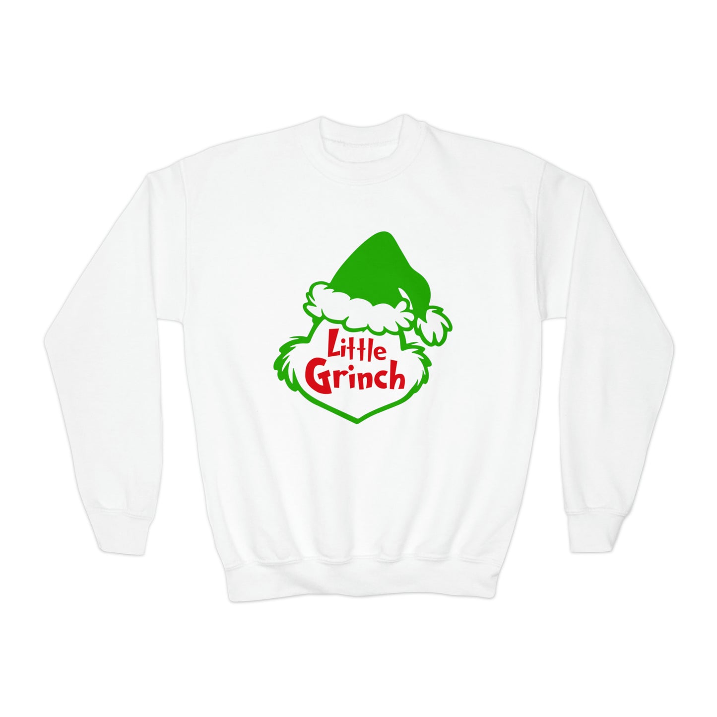 Little Grinch Christmas Youth Crewneck Sweatshirt