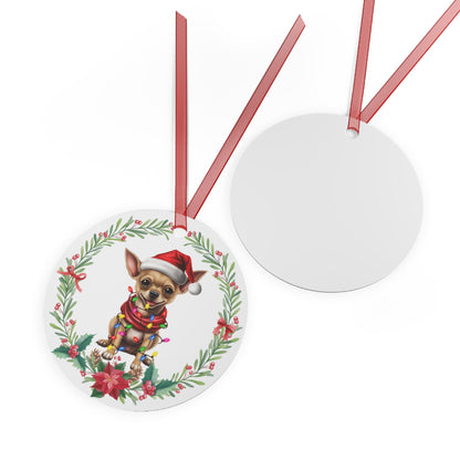 Chihuahua Dog in Lights Ornament