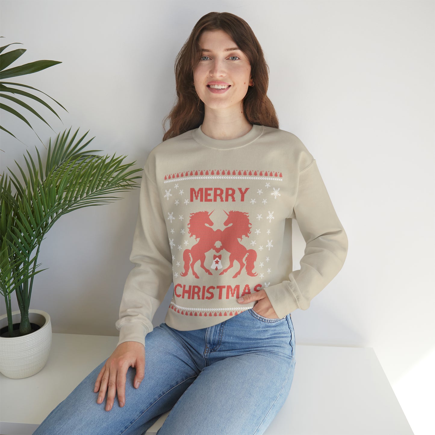 Merry Christmas Horses Christmas Ugly Sweater Sweatshirt