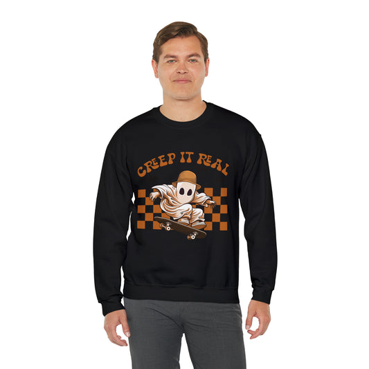 Creep It Real Ghost Halloween Sweatshirt