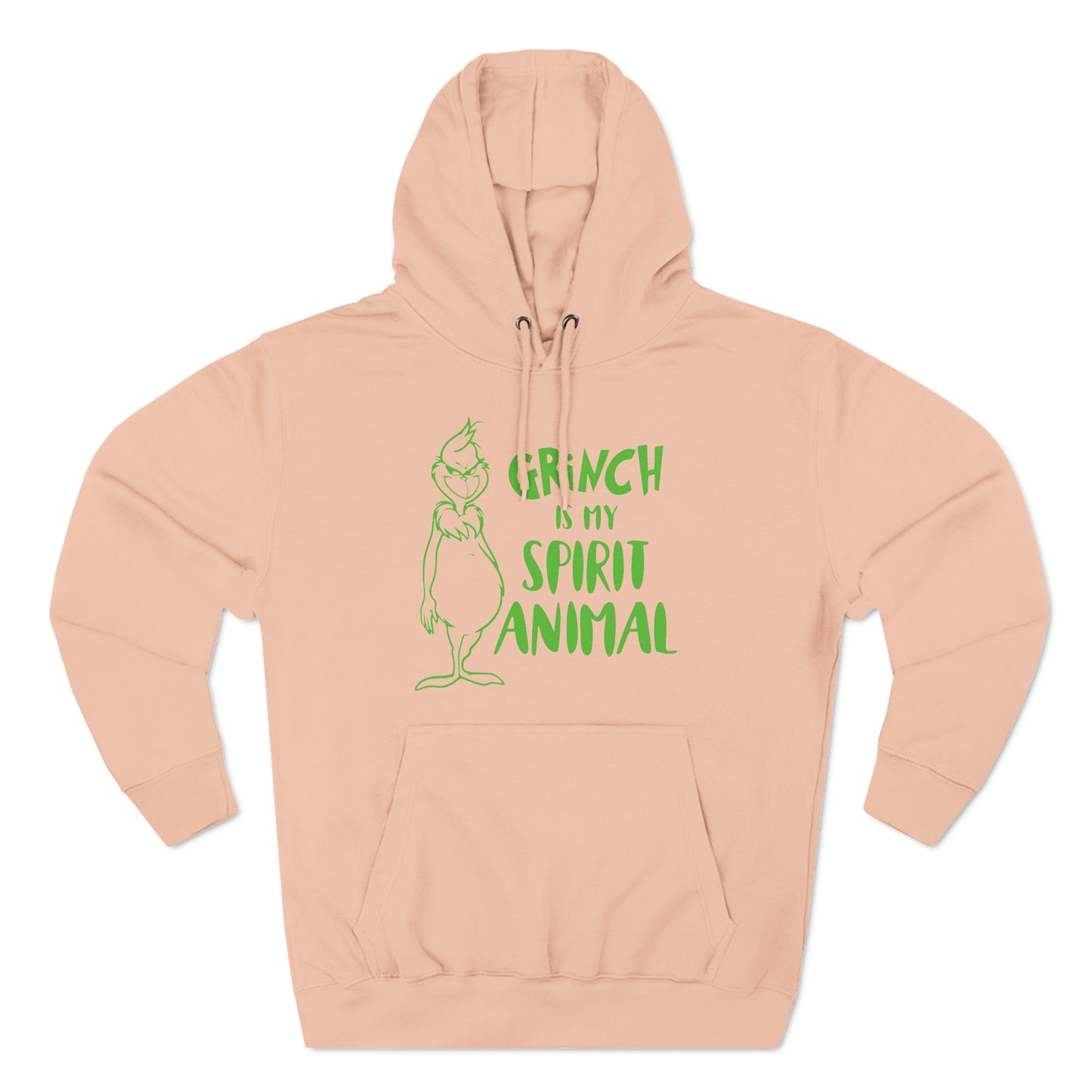 Grinch is My Spirit Animal Christmas Pullover Hoodie