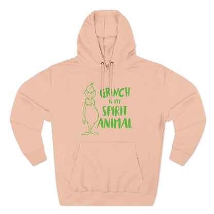 Grinch is My Spirit Animal Christmas Pullover Hoodie