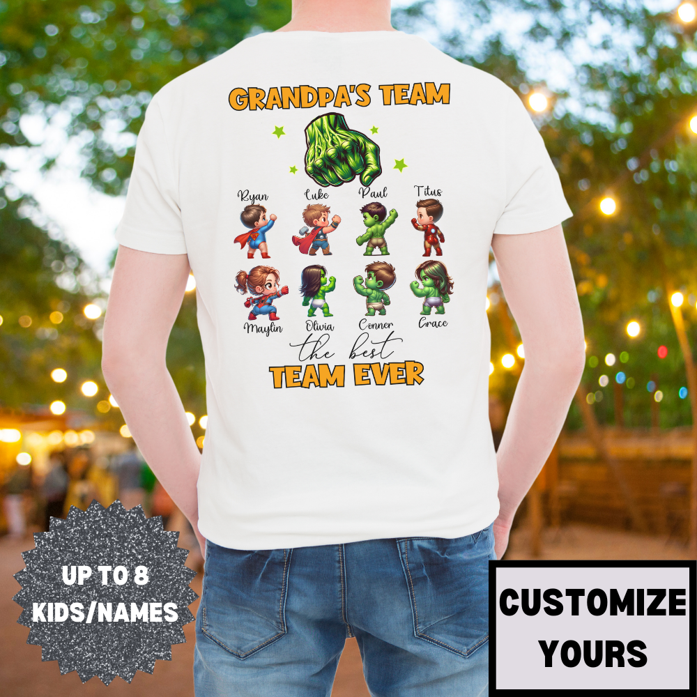 Custom Superhero Heavy Cotton T-Shirt