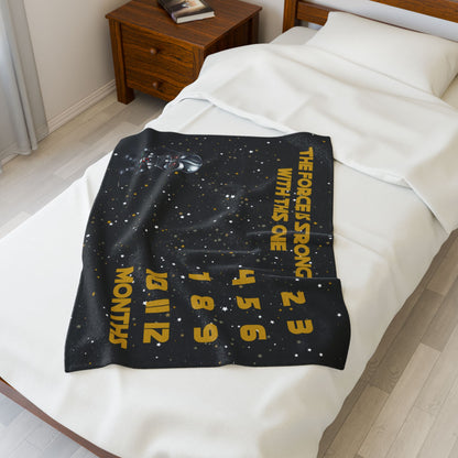 Force is Strong Velveteen Plush Blanket