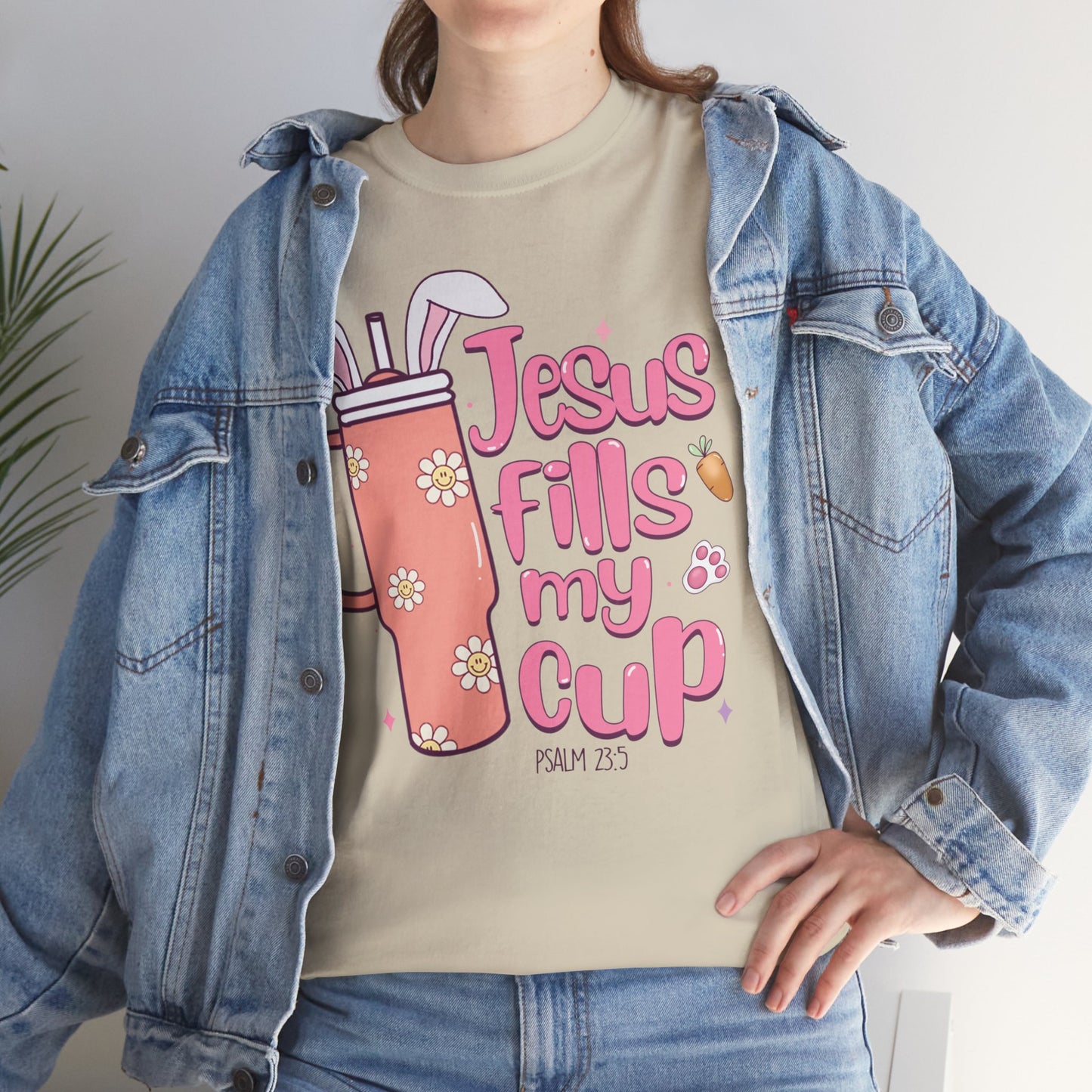 Jesus Fills My Cup Easter Short Sleeve Tee