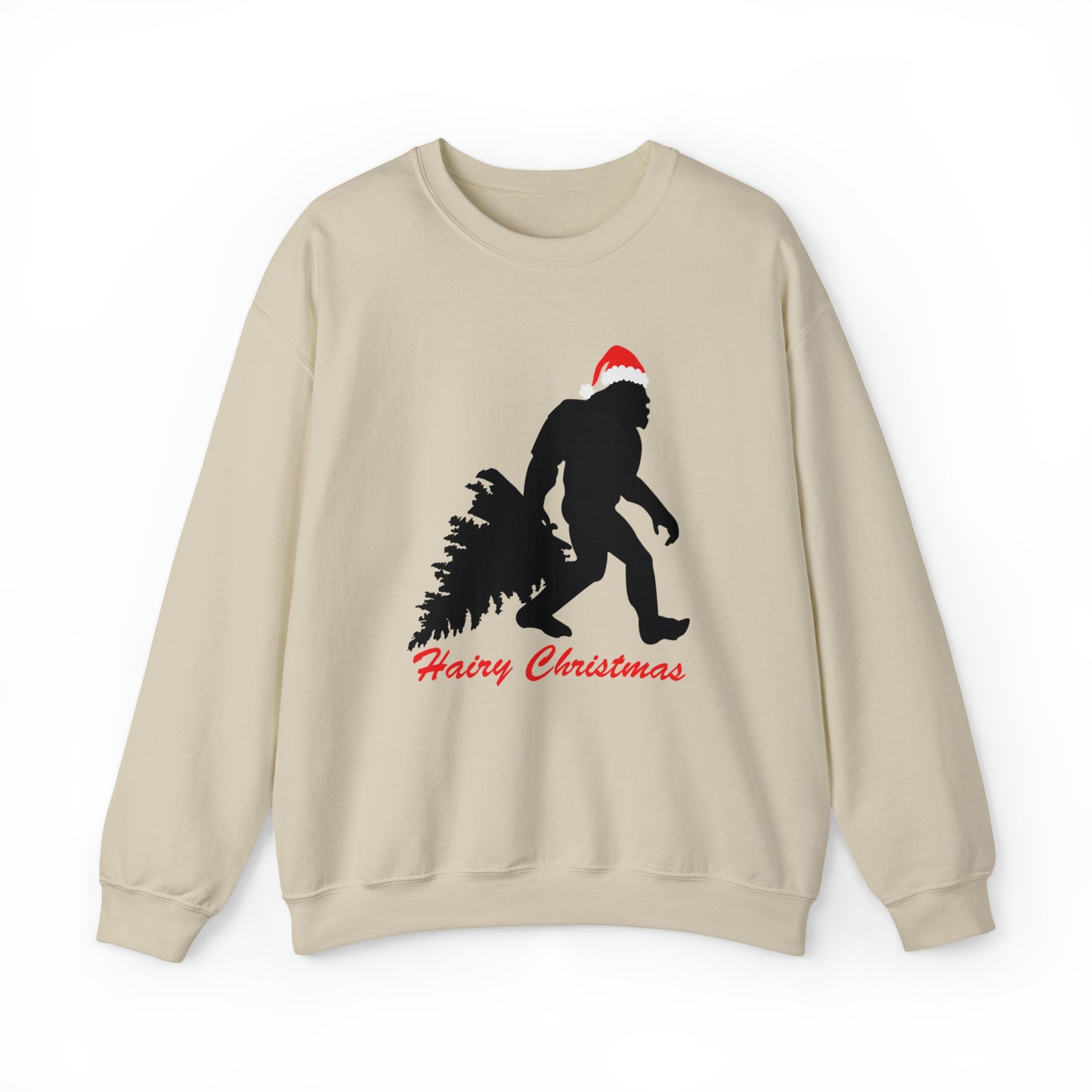 Sasquatch Big Foot Hairy Christmas Sweatshirt