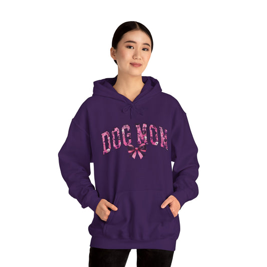 Halloween Pink Dog Mom Pullover Hoodie