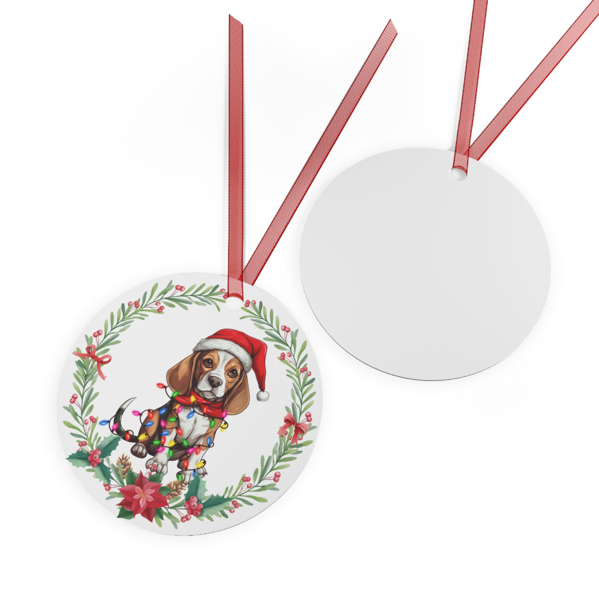 Beagle Dog in Lights Ornament