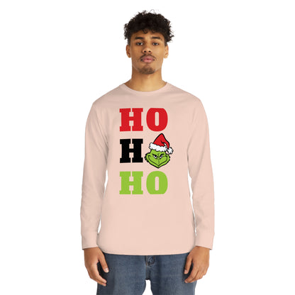 Grinch Ho Ho Ho Christmas Long Sleeve T-Shirt