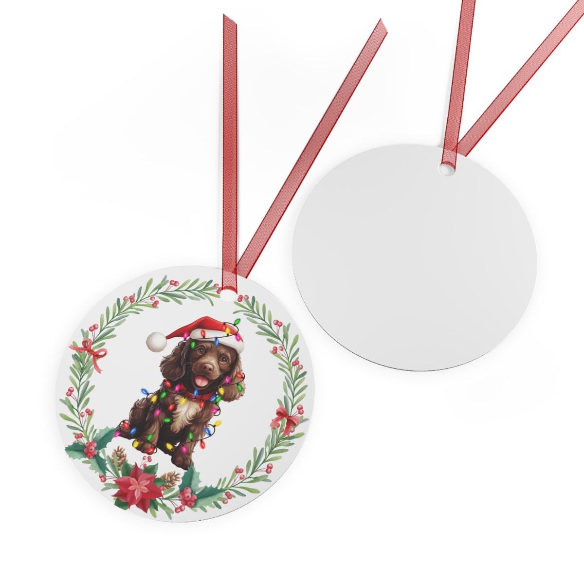Boykin Spaniel Dog in Lights Ornament