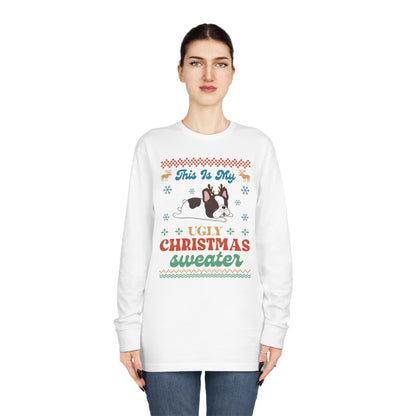 French Bulldog Frenchie This is My Ugly Christmas Sweater Long Sleeve Tee