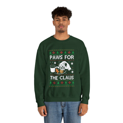 Paws for the Claus Dog Christmas Ugly Sweater Sweatshirt