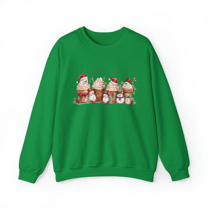 Snowmen Coffee Latte Christmas Sweatshirt