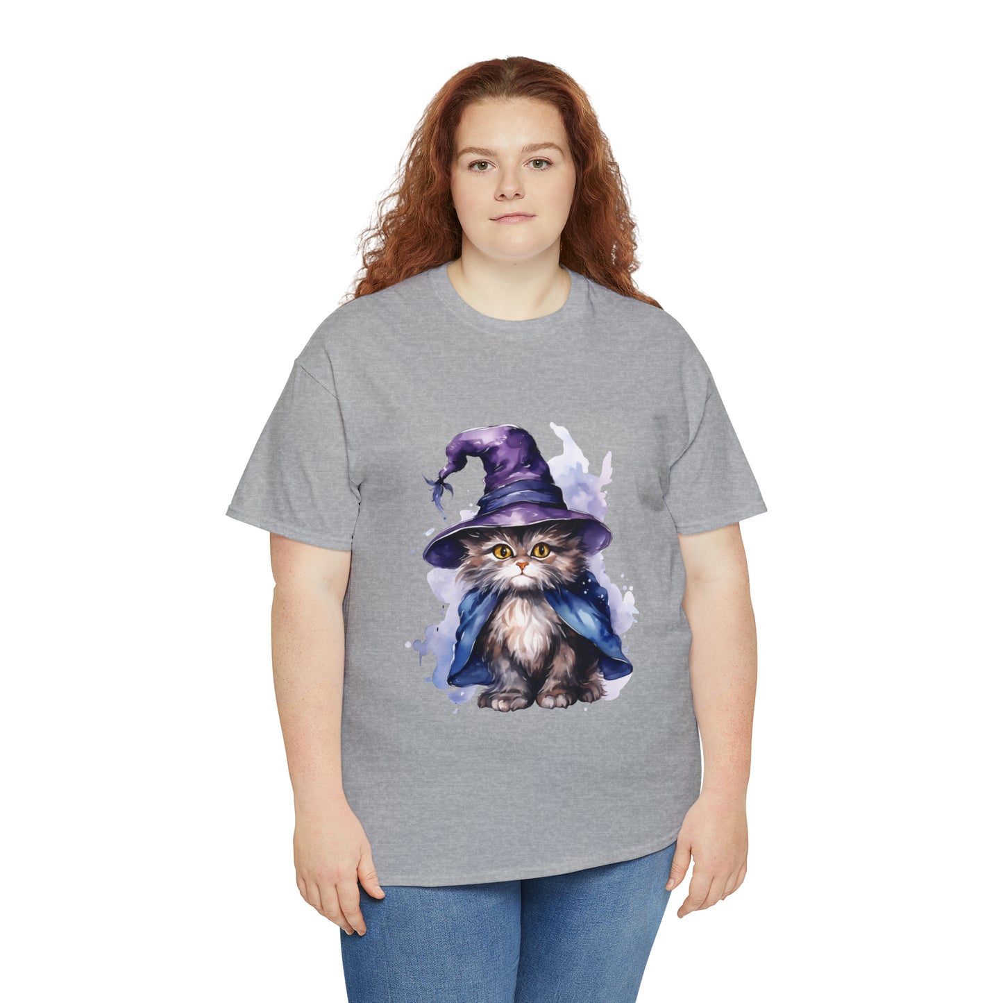 Witch Wizard Cat Halloween Short Sleeve Tee