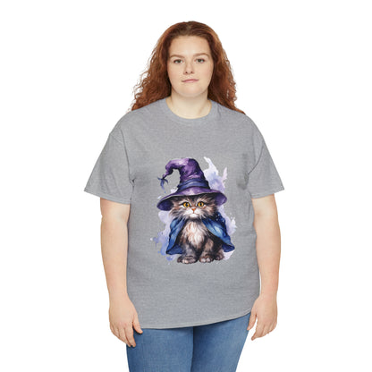 Witch Wizard Cat Halloween Short Sleeve Tee