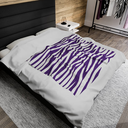 Purple Zebra Pattern Blanket