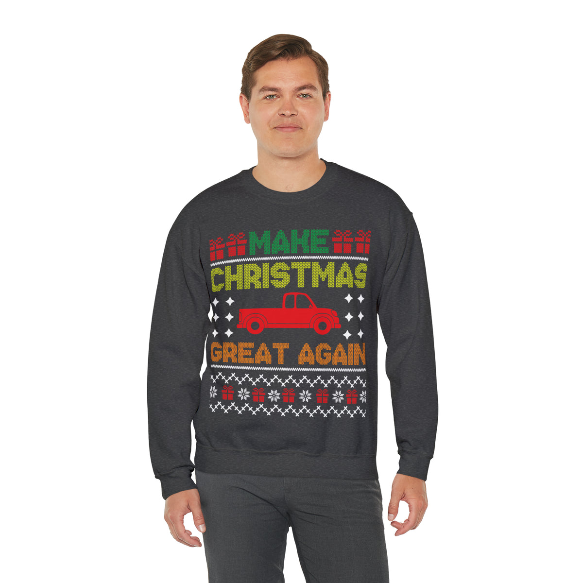 Make Christmas Great Again Trump Ugly Sweater Sweatshirt