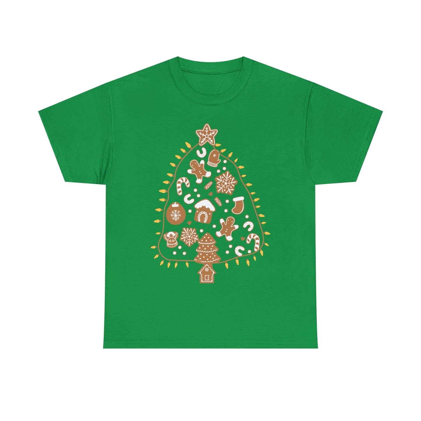 Gingerbread Cookie Christmas Tree Christmas Short Sleeve Tee