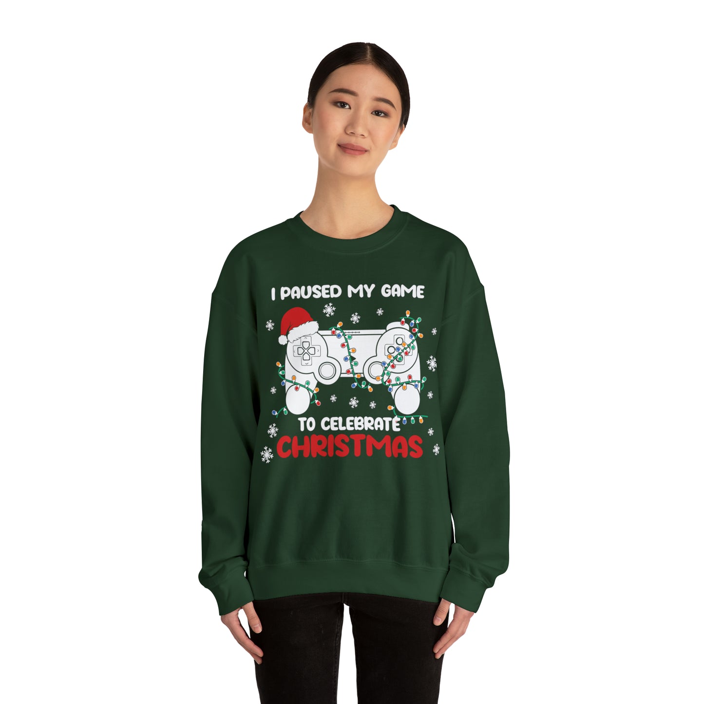 I Paused My Game To Celebrate Christmas Sweatshirt