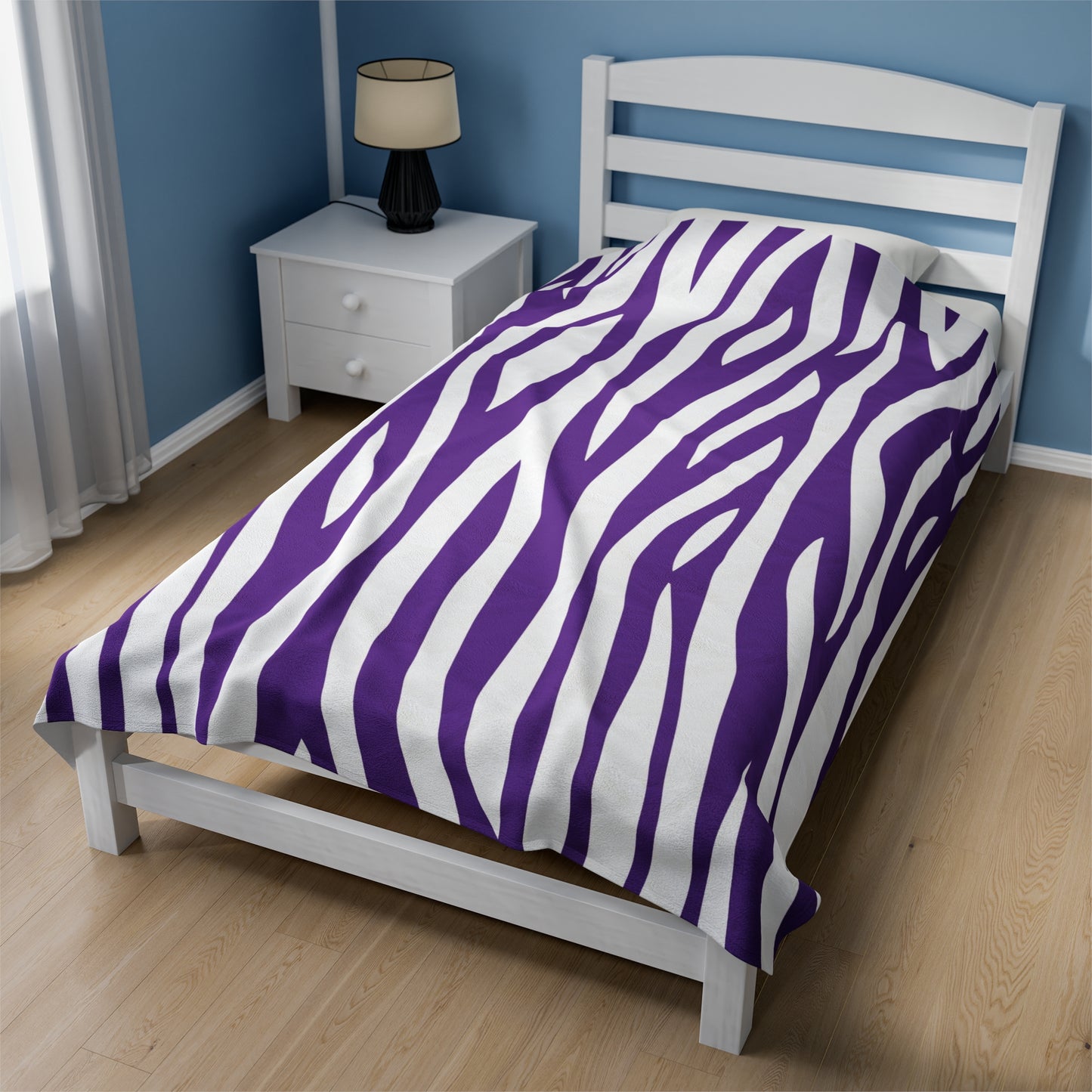 Purple Zebra Pattern Blanket